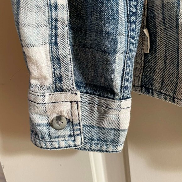 GARAGE boyfriend fit SIZE S. women. Button down SHIRT. Western vintage. - Picture 8 of 10